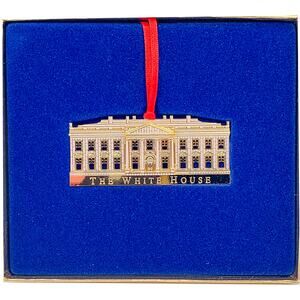 1995 White House Historical Association NORTH PORTICO Christmas Ornament in Box